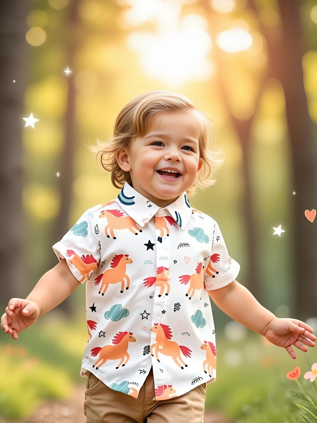 KIDGARB Boys Printed Casual Shirt