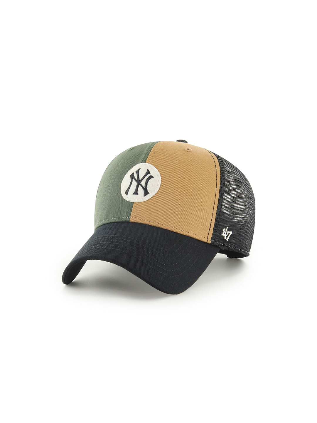 '47 New York Yankees Melrose Mesh 47 MVP Camel Cap