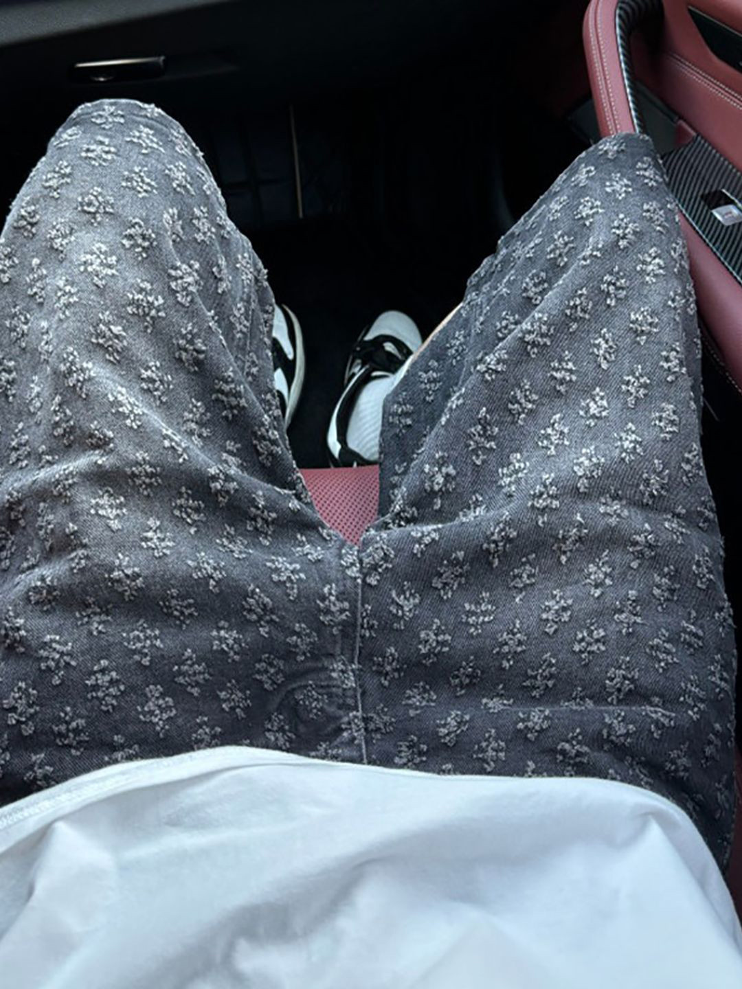 StyleCast Men Textured Loose Fit Low-Rise Denim Shorts