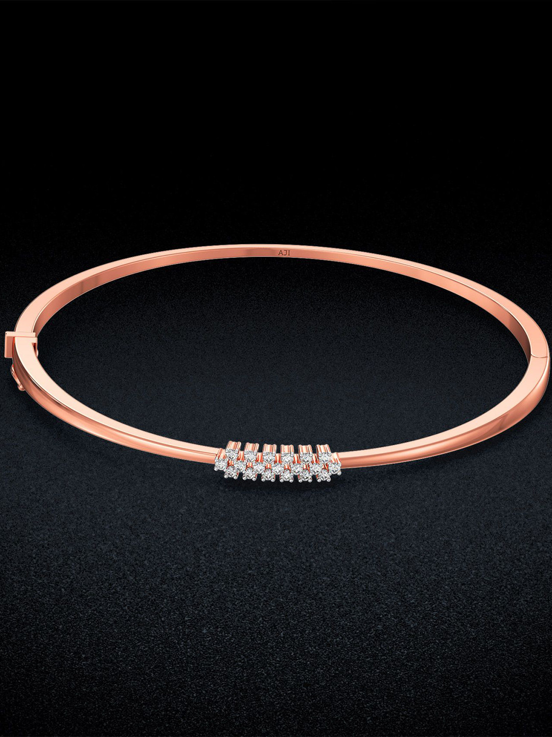 Joyalukkas 18 KT Radiant Diamond Studded Cluster Bracelet -7.25 gms