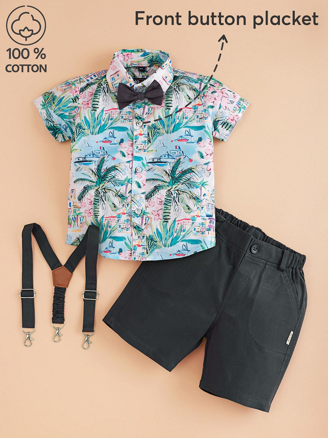 2-Pc Flamingo Island Cotton Formal Set