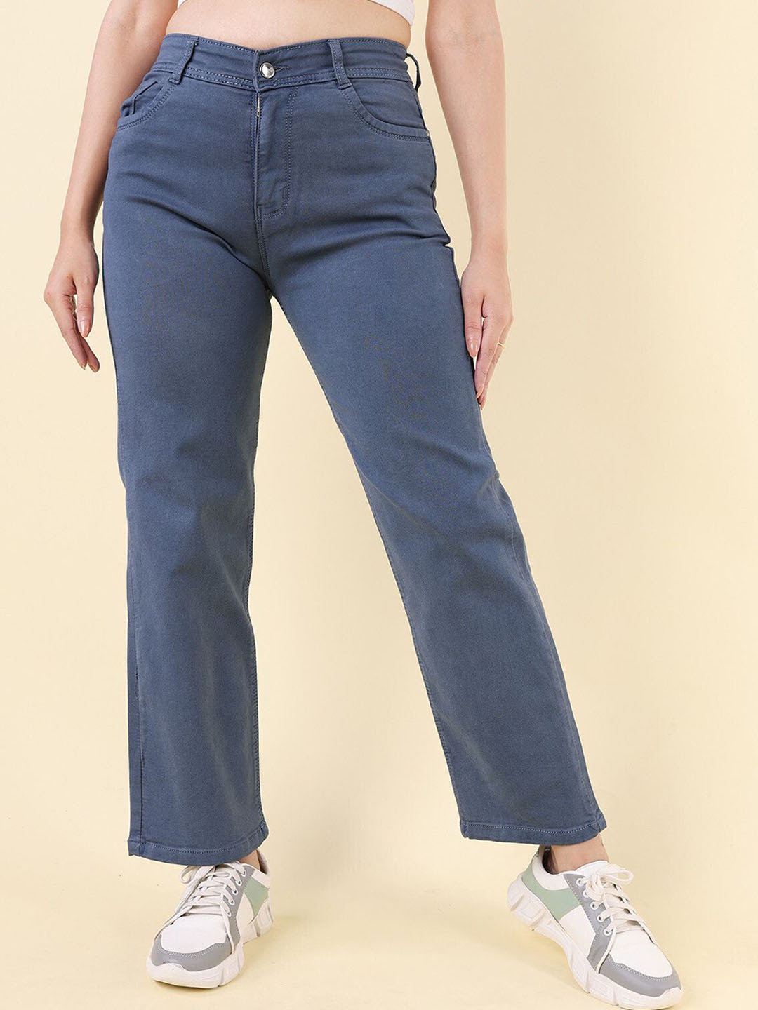 DAZORA Women Straight Fit Mid-Rise Jeans