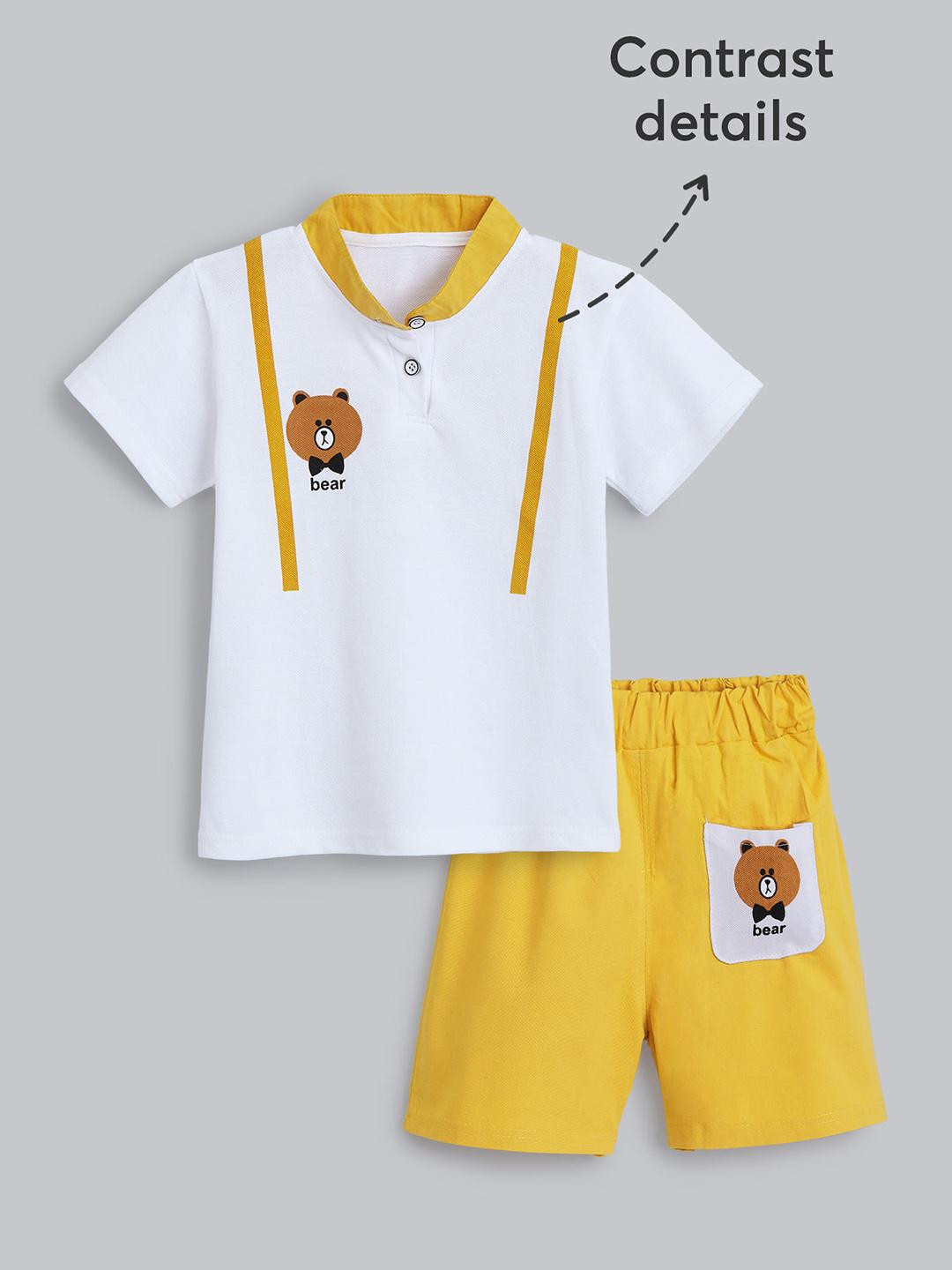 2-Pc Teddy T-shirt & Shorts