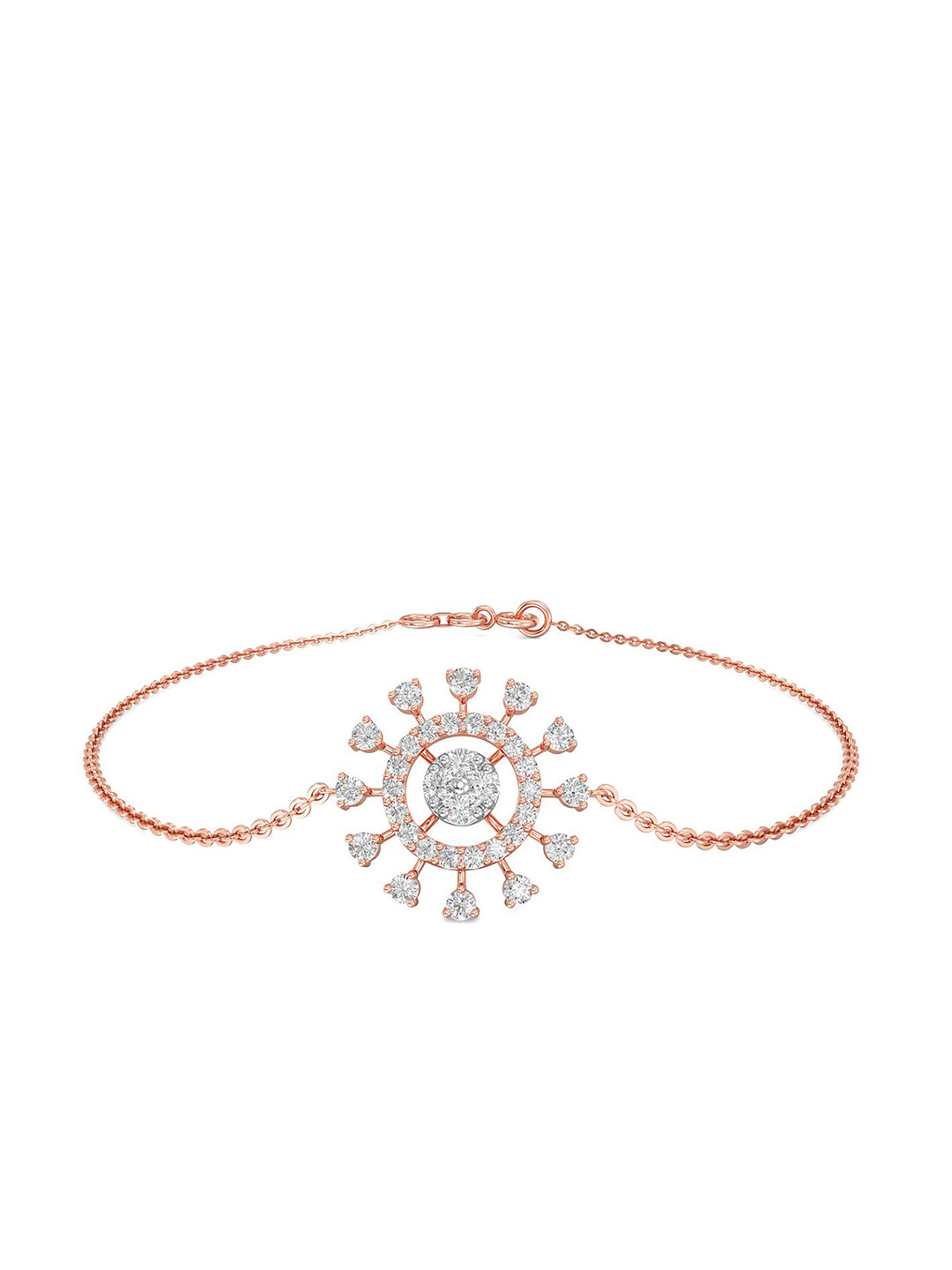 Joyalukkas Women 18 Kt Gold 0.31 CT Diamond Bracelet -2.051 gms