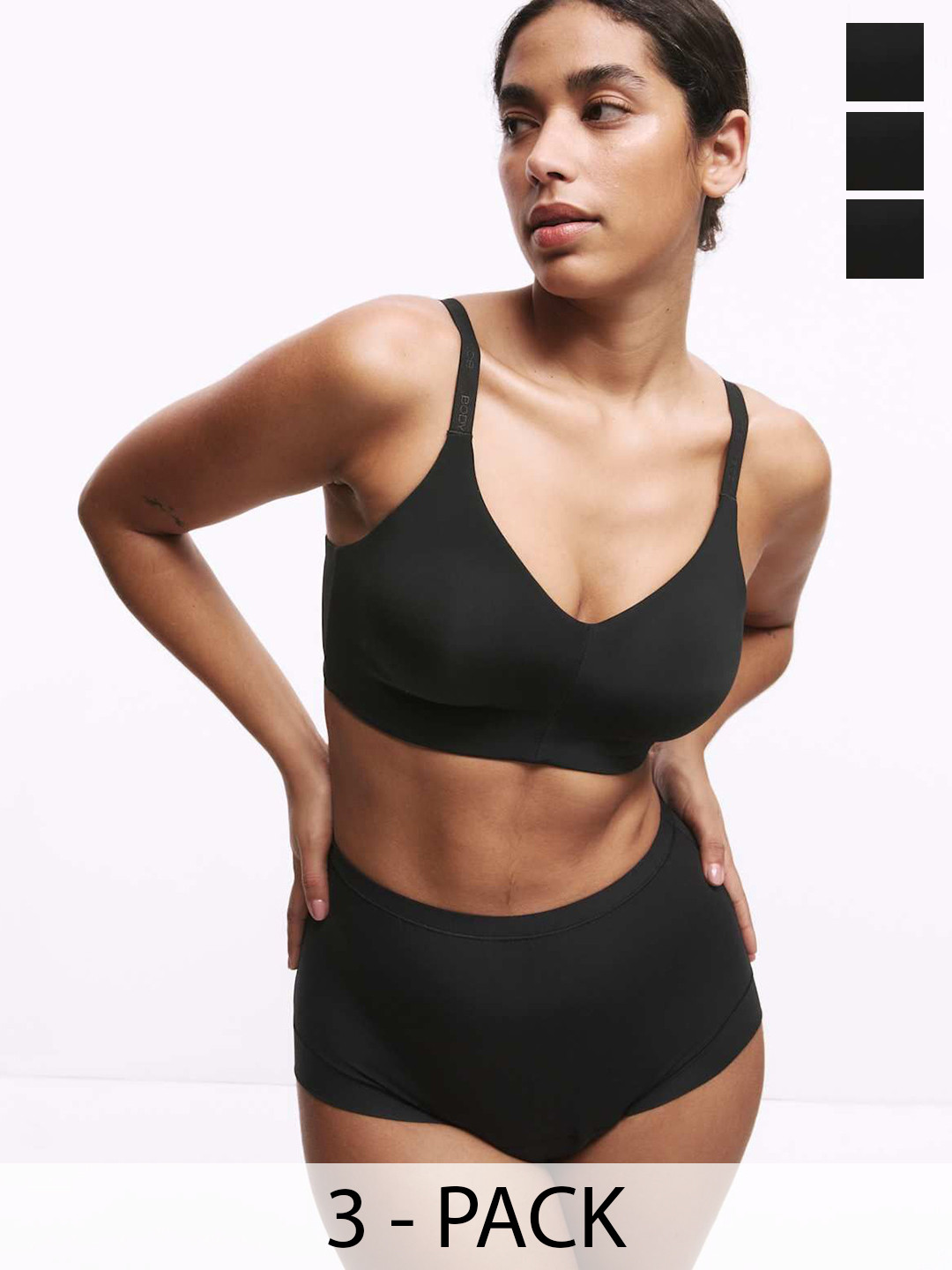 Marks & Spencer Women Pack Of 3 Absorbency Period Full Briefs T617951PBLACK