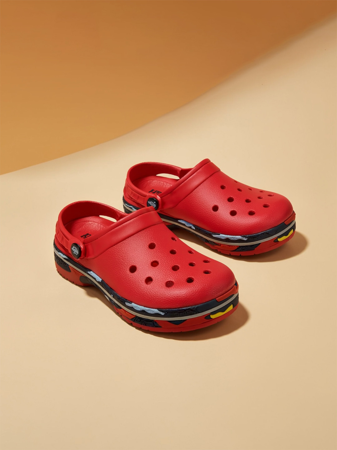 toothless Boys Red Clogs Premium Lightweight and Durable Footwear