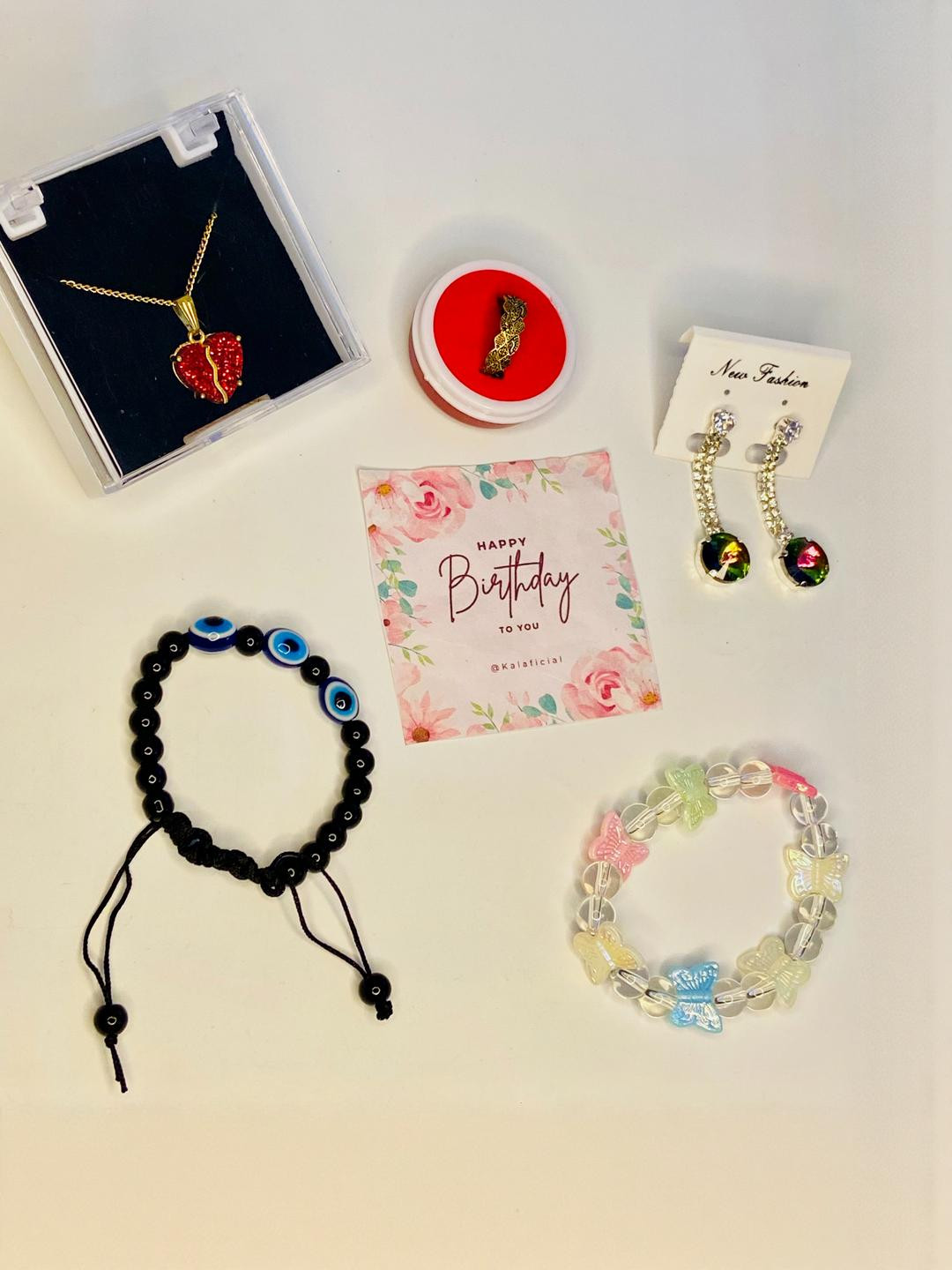 Psight Red Heart Pendant Jewelry Gift Birthday Combo