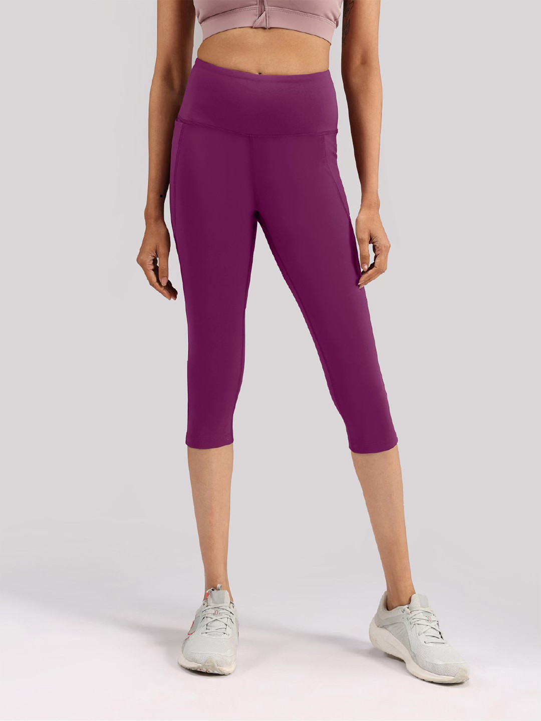 Blissclub Women Sangria High Waist The Ultimate Capris with 2 Pockets