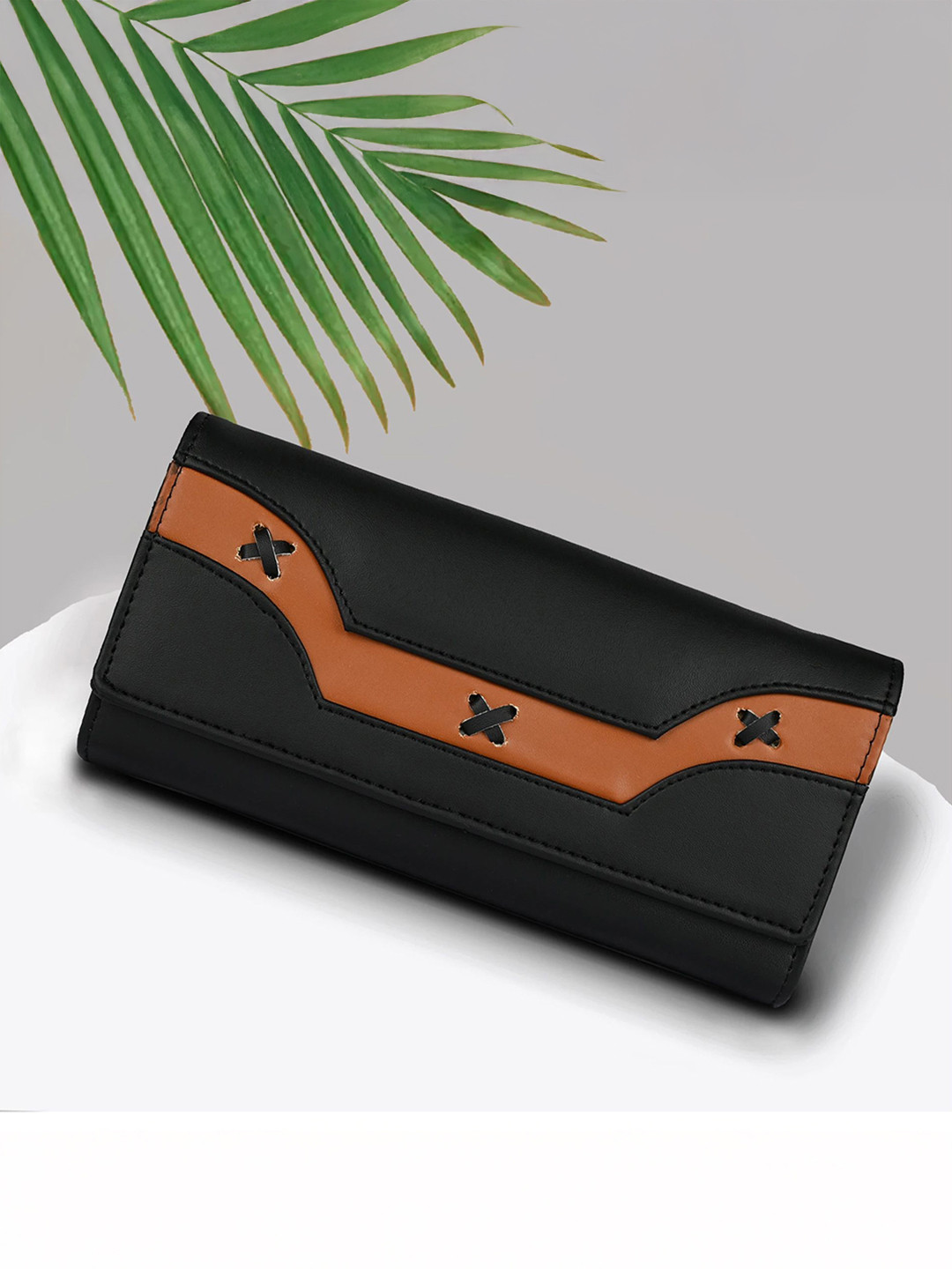 ALSU Women Colourblocked Clutch Type Envelope Wallet with Phone pocket & Card Slots