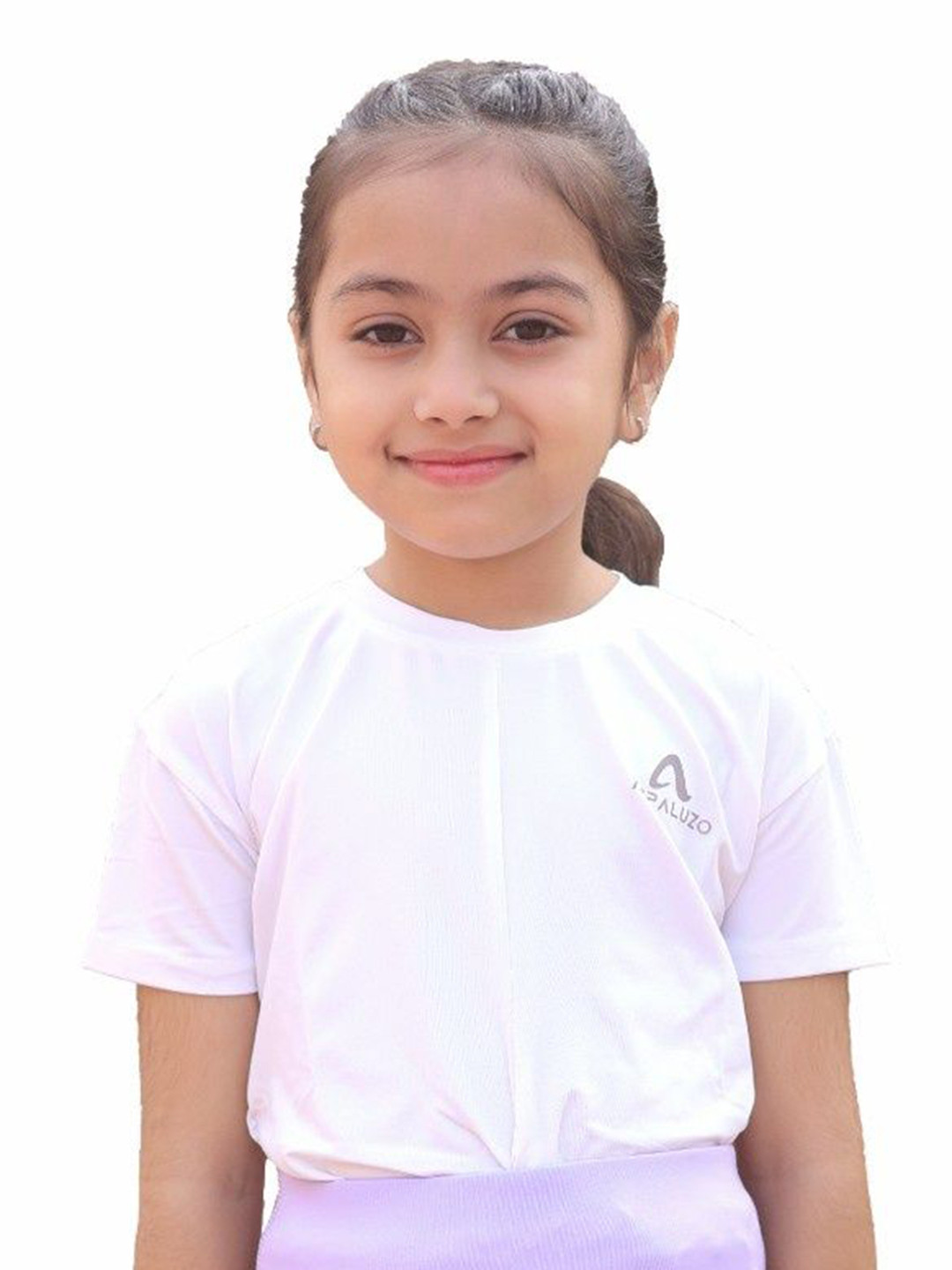 APPALUZO Girls Anti Static Typography Printed Round Neck Relaxed Fit T-shirt