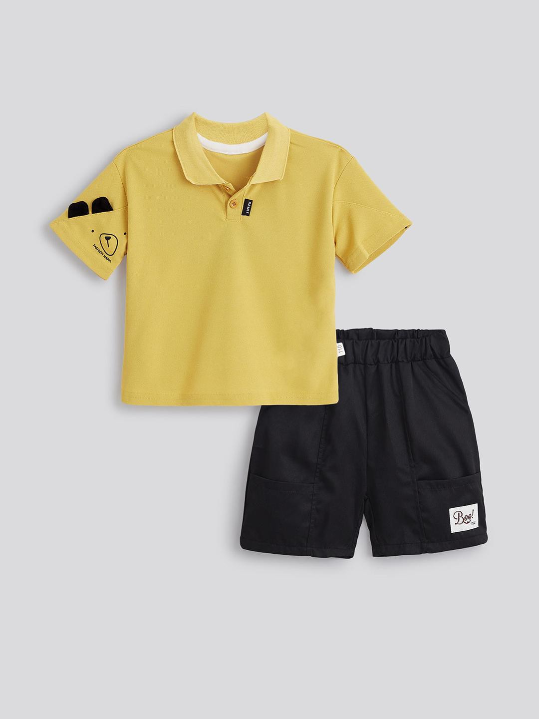 Hopscotch Boys Teddy Bear T-shirt & Shorts