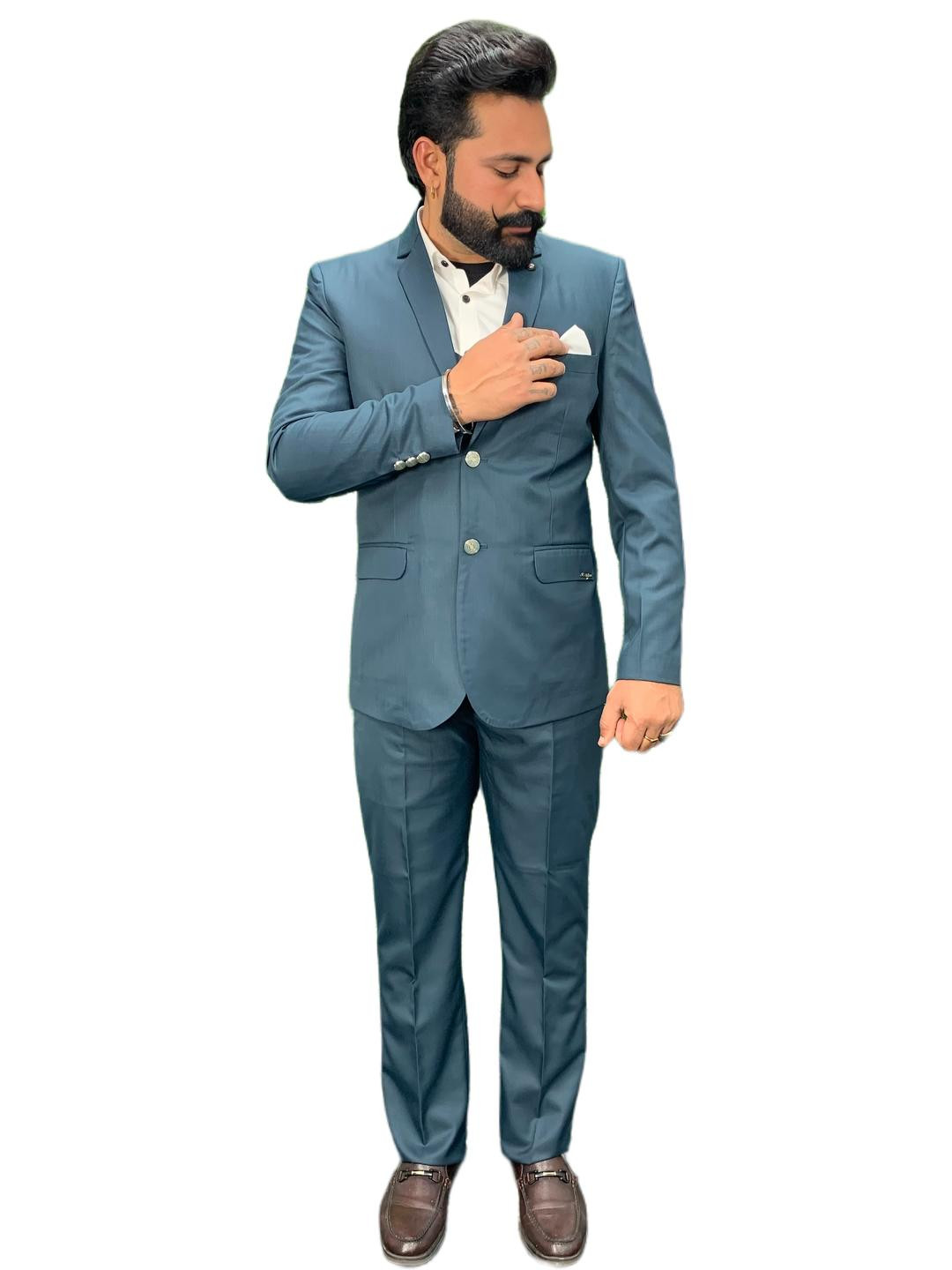 GARGIAN Master Cut Tailored Fit Blazer & Waistcoat With Trouser Three Piece Formal Suits