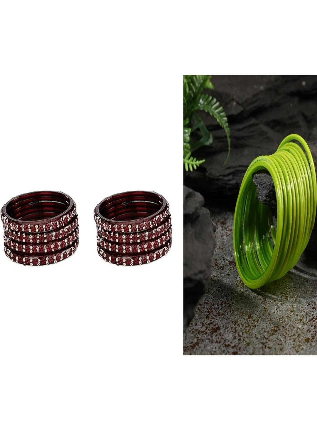 SOMIL Women Pack OF 20 Traditional Multi Colour Glass Bangles