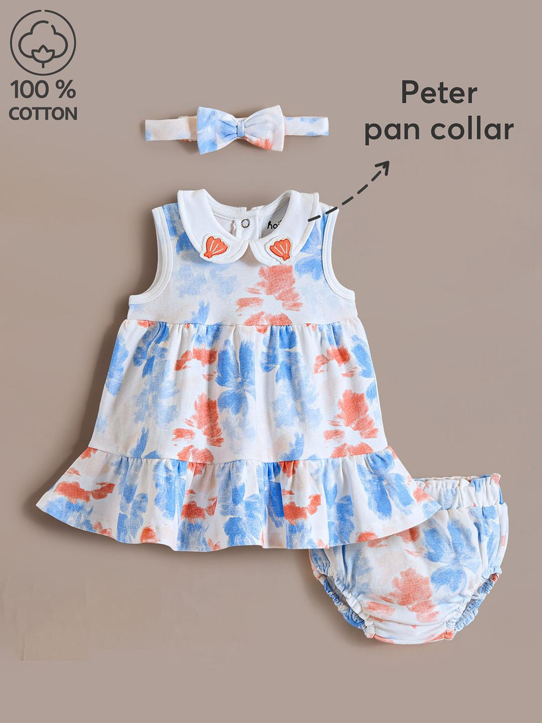 Cotton Cottage Chic Floral Dress & Bloomer