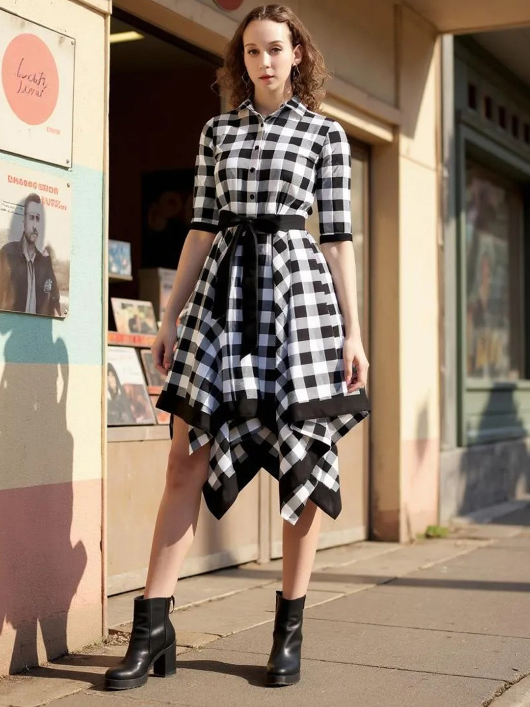 Hive91 White Shirt Midi Dress