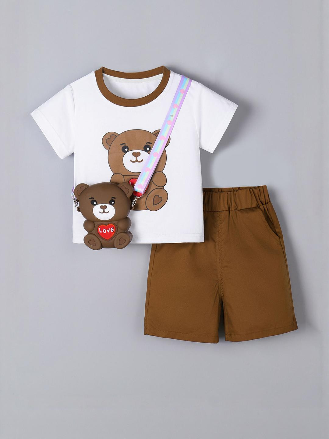 2-Pc Little Bear Hugger Short Set