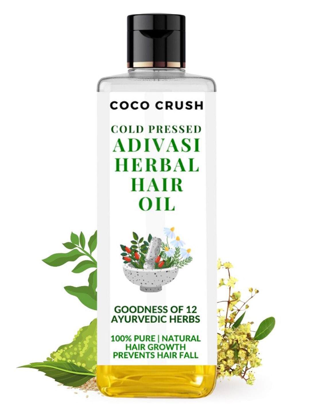 Coco Crush Adivasi Herbal Hair Oil For Peppermint - 50 ml