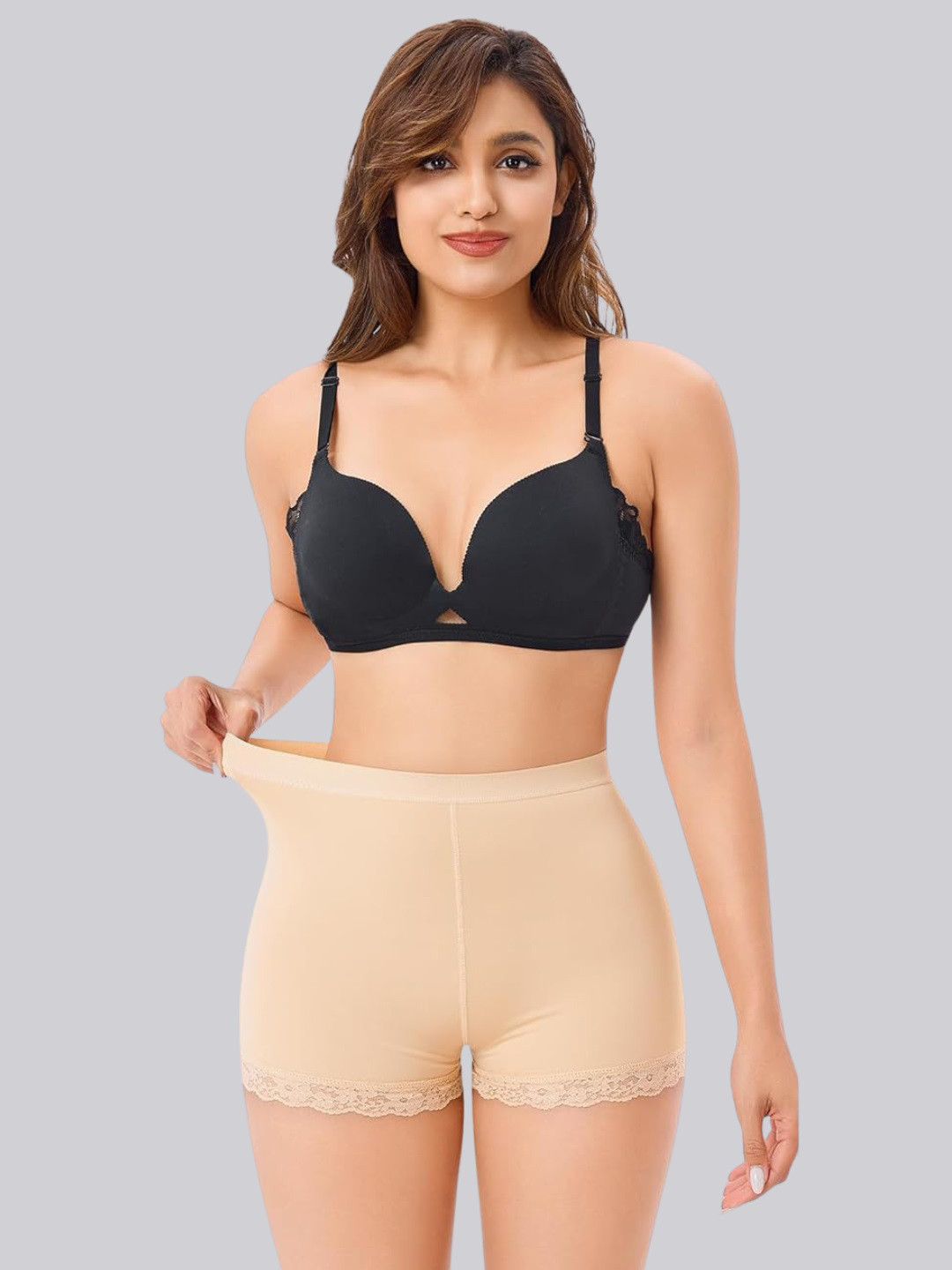 HSR Women Skin Seamless Butt Lifter Padded Shapewear Brief