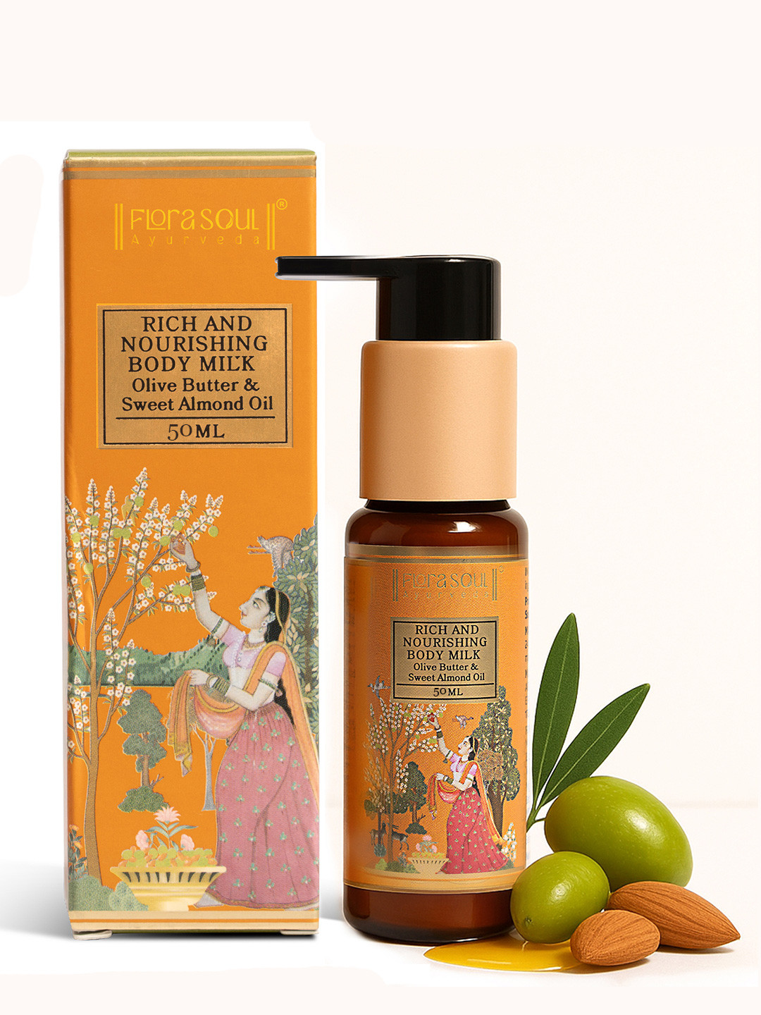 Floral Soul Ayurveda Rich & Nourishing Body Milk - 50 ml