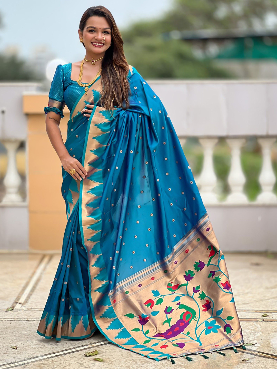 LeeliPeeri Designer Woven Design Paithani Saree