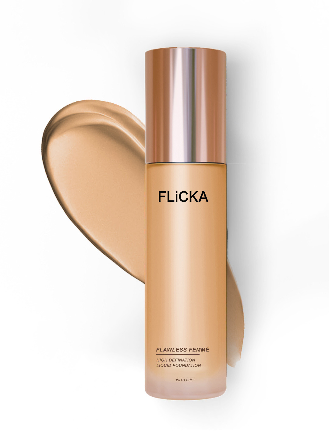 FLiCKA Flawless Femme Natural Waterproof & Moisturizing Warm Foundation Ivory 03-30ml