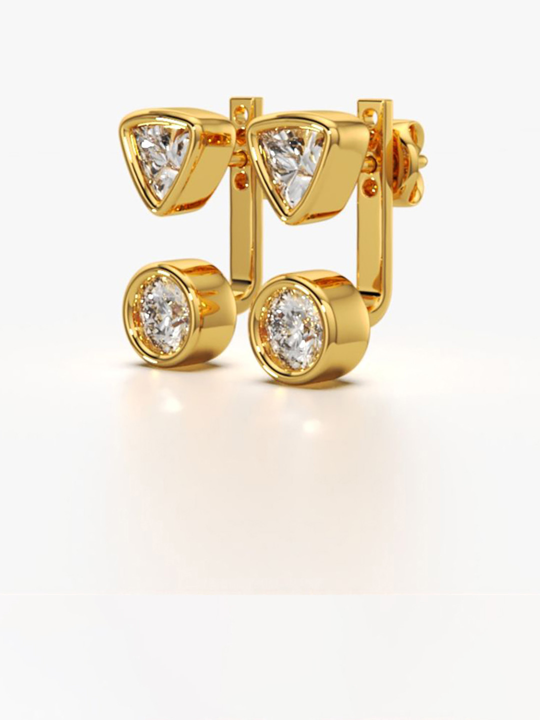 KYMEE 18K Gold Vermeil Twinkle Butterfly Studs Earrings