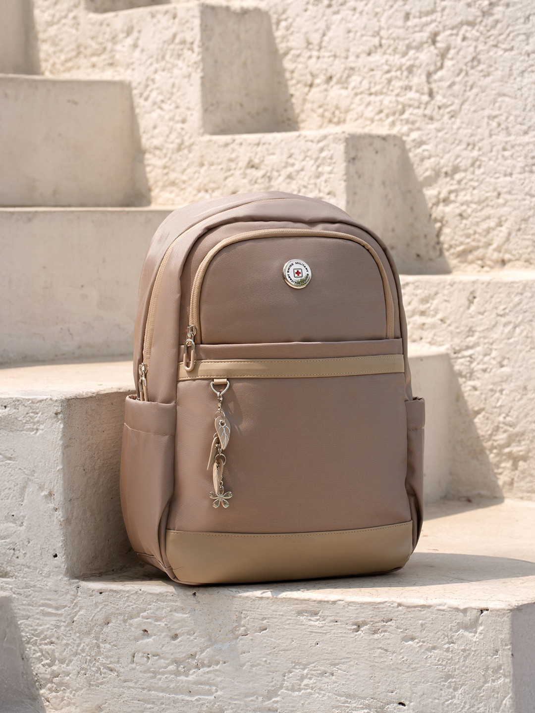 SWISS MILITARY Unisex Backpack with Compression Straps