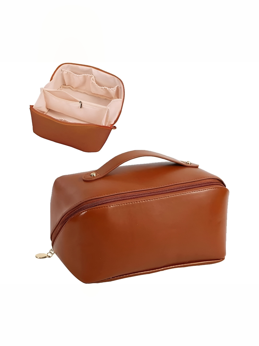 Virtuous Brown Set of 1 Water Resistant Makeup Organisers
