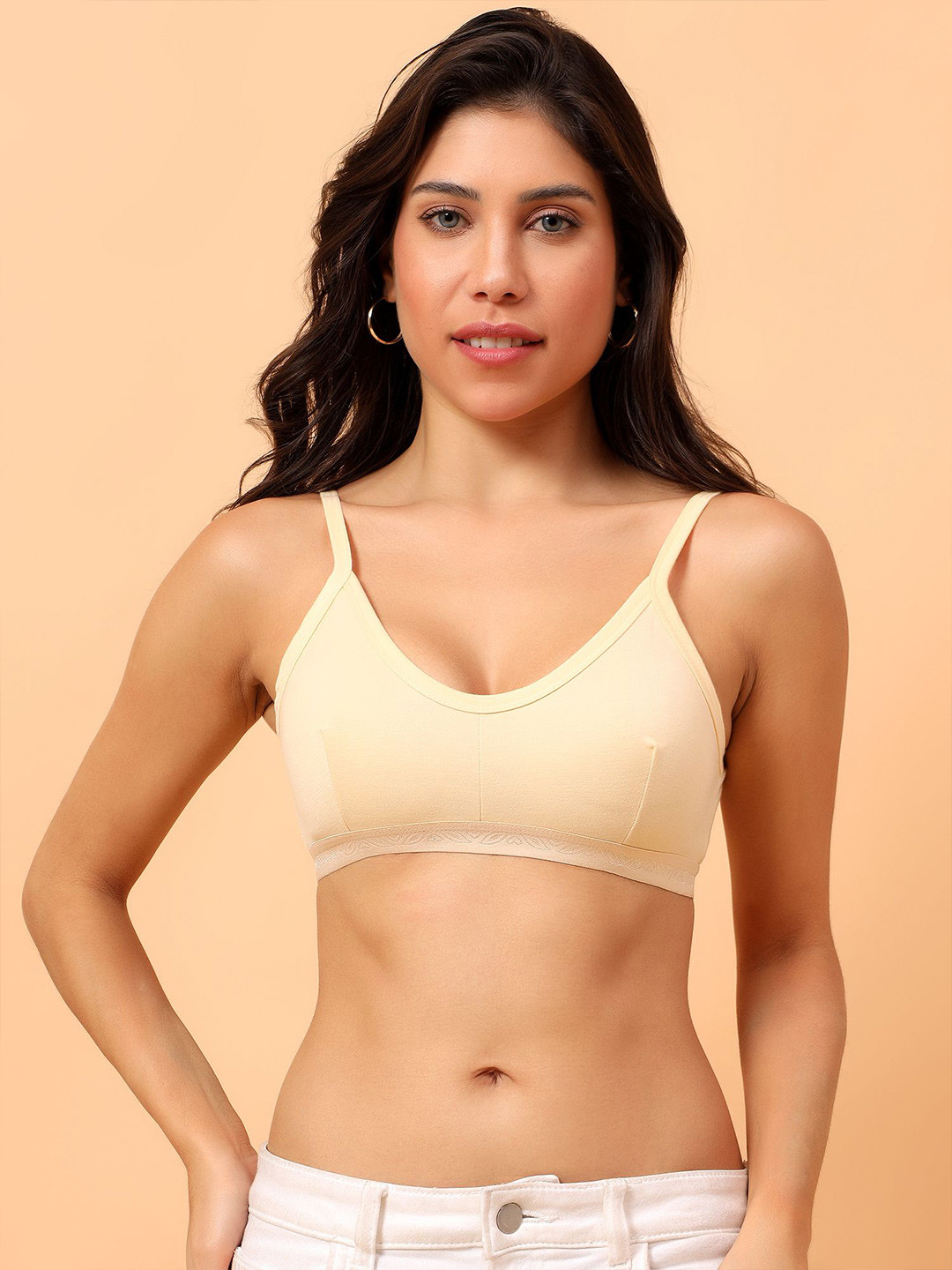 TrybeX Full Coverage All Day Comfort Non Padded Wireless Cotton Workout Bra