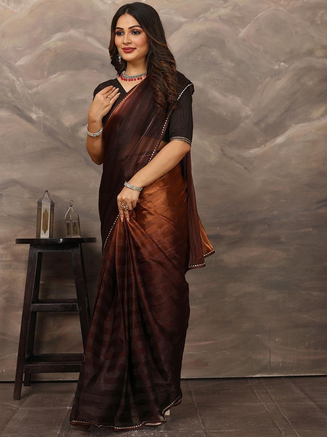 KANOODA Gotta Patti Ready to Wear Tussar Saree