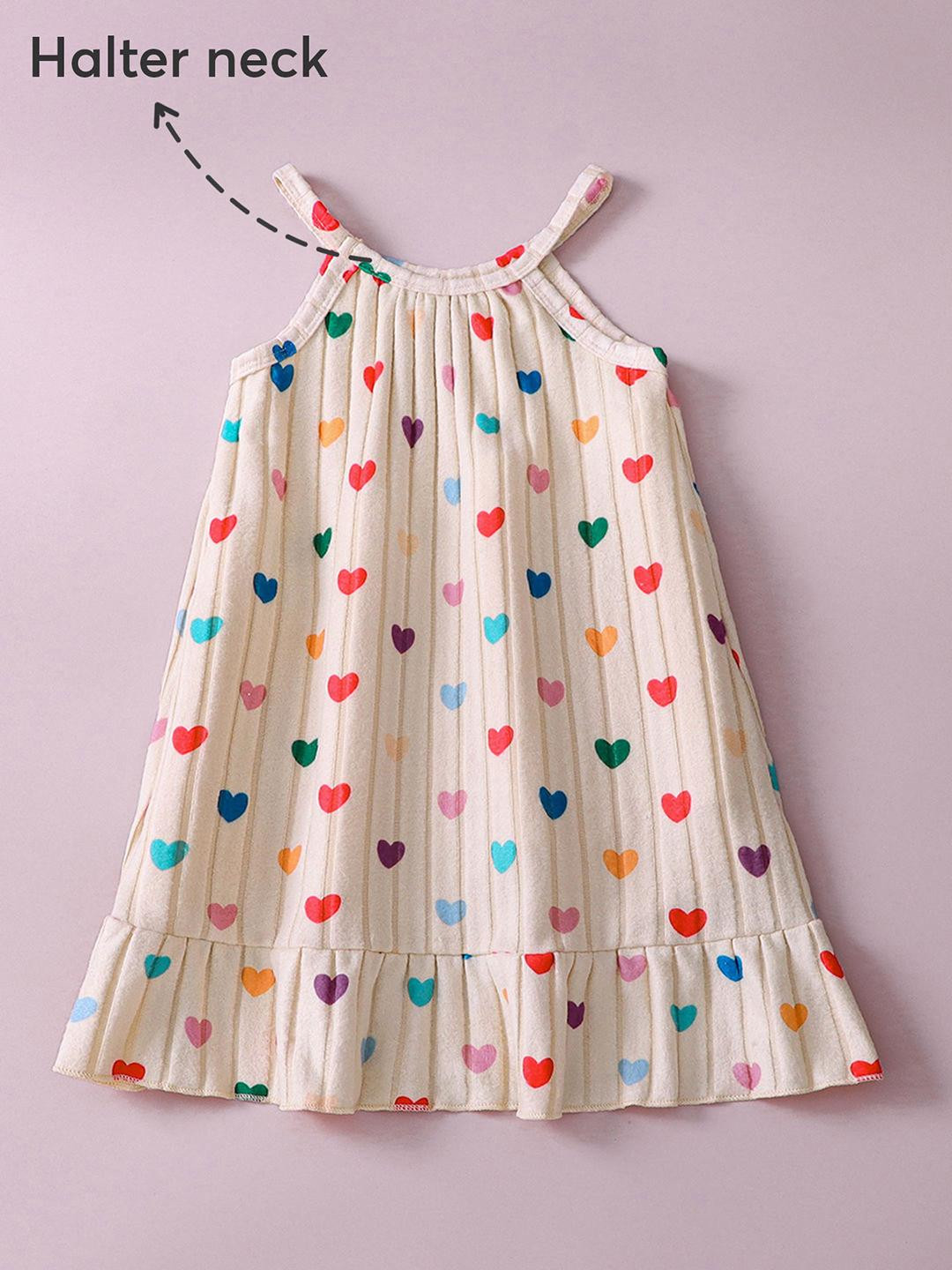 A-line Ruffled Casual Dress