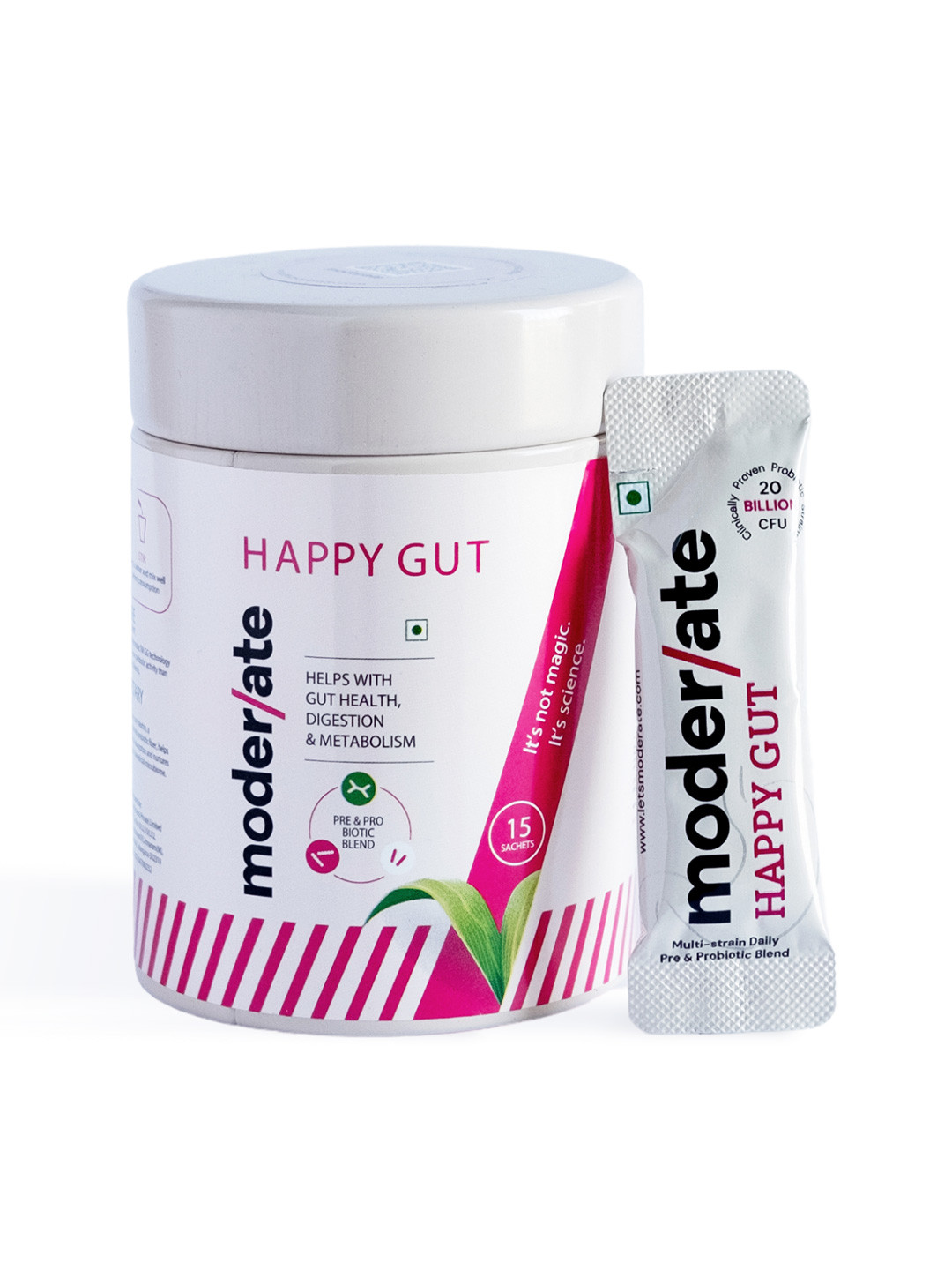 Moderate Happy Gut For Digestion & Metabolism - 15 Sachet