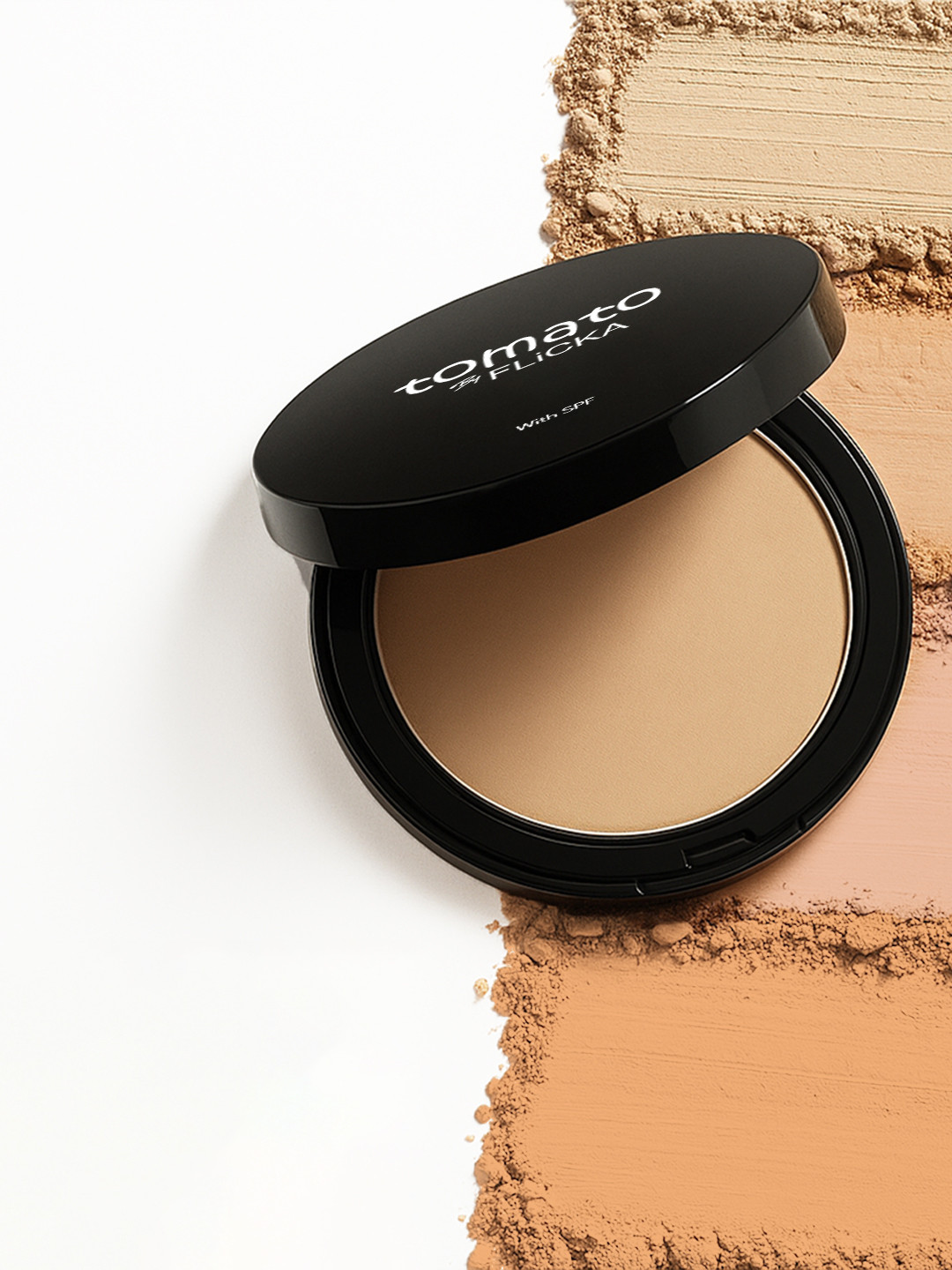 FLiCKA Tomato Long-Lasting Matte Compact Powder with SPF 9 g- Beige