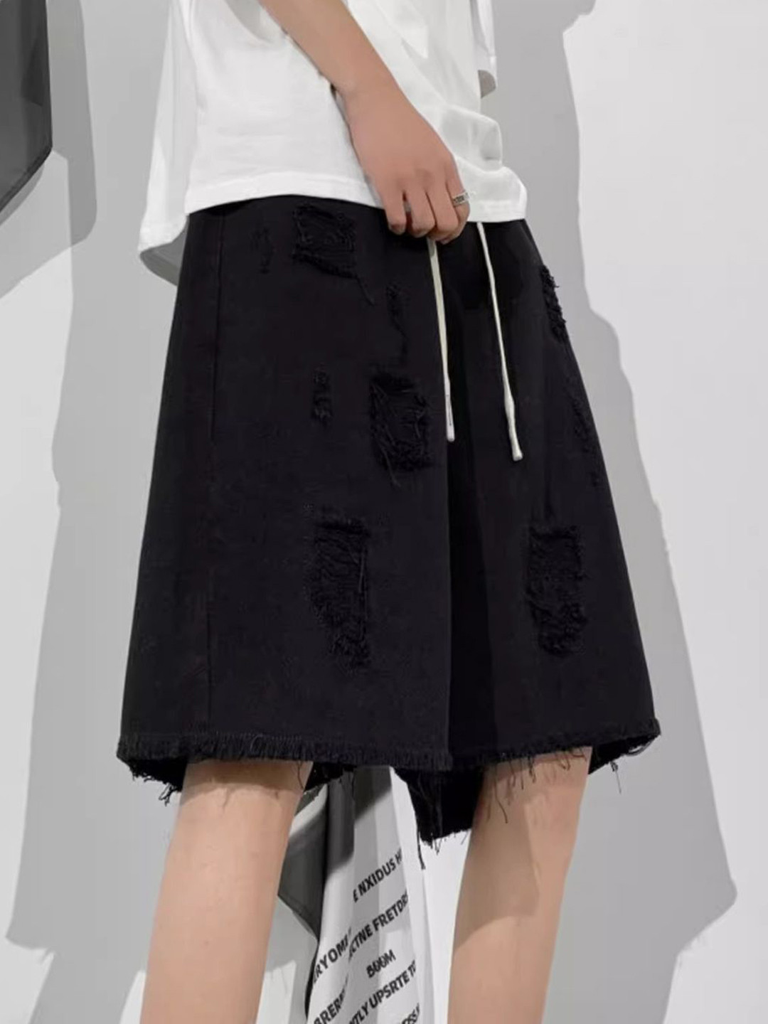StyleCast Men Low-Rise Denim Shorts