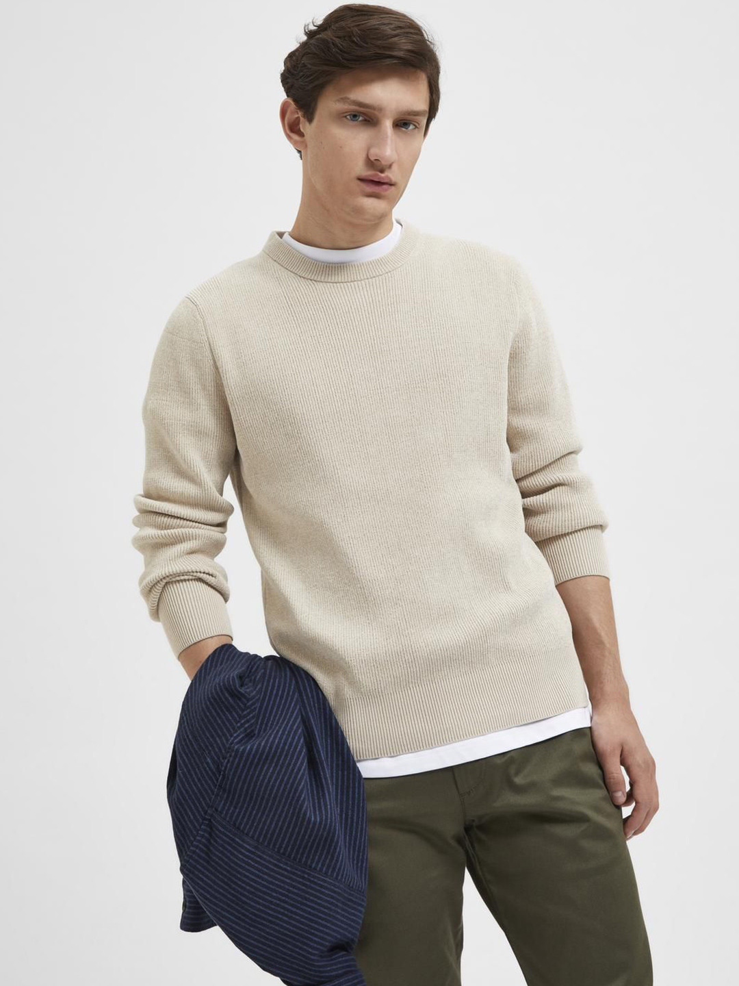 SELECTED Crew Neck Pullover Sweater