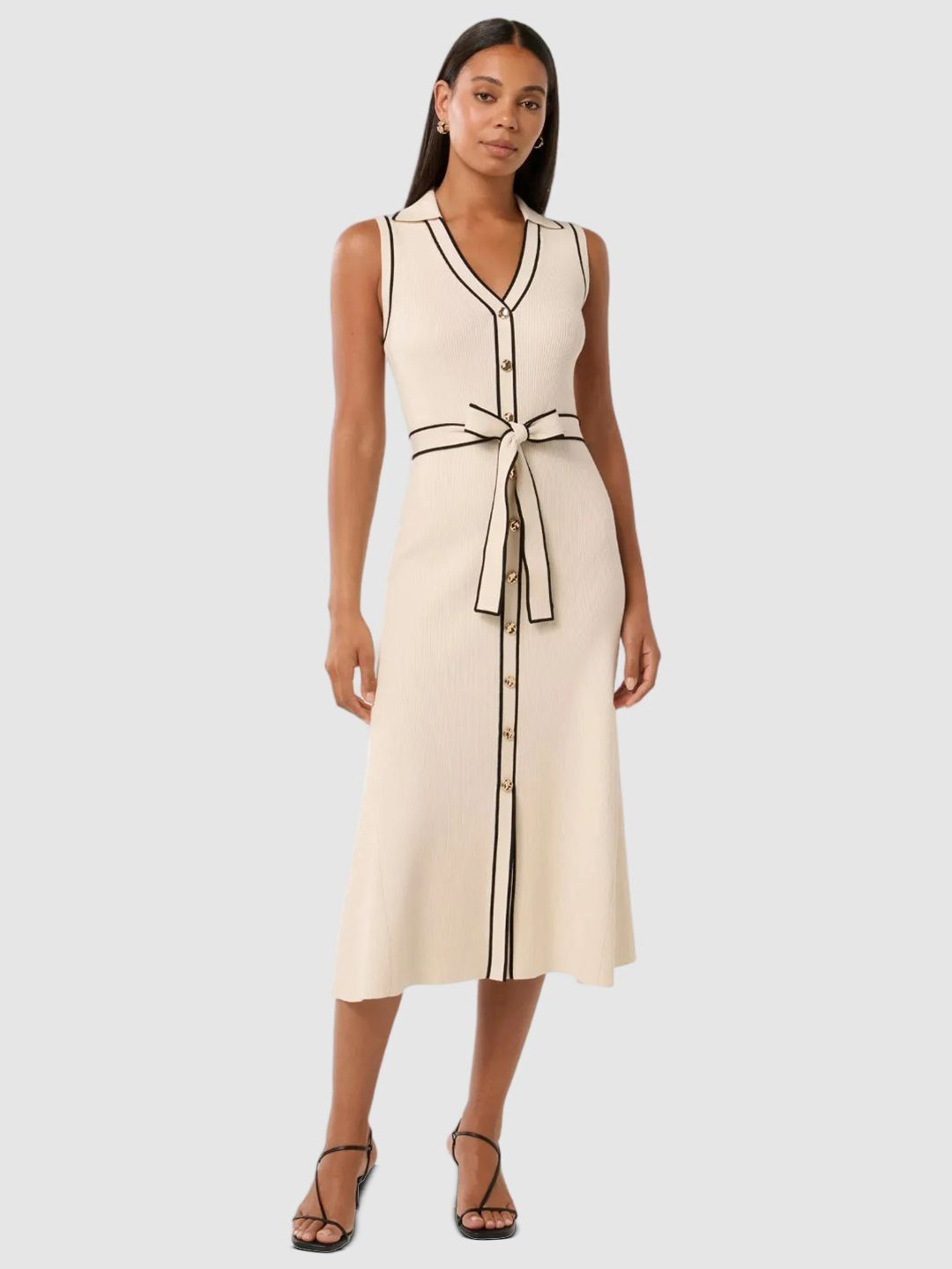 Forever New Adeline Women Sleeveless Knit Midi Dress