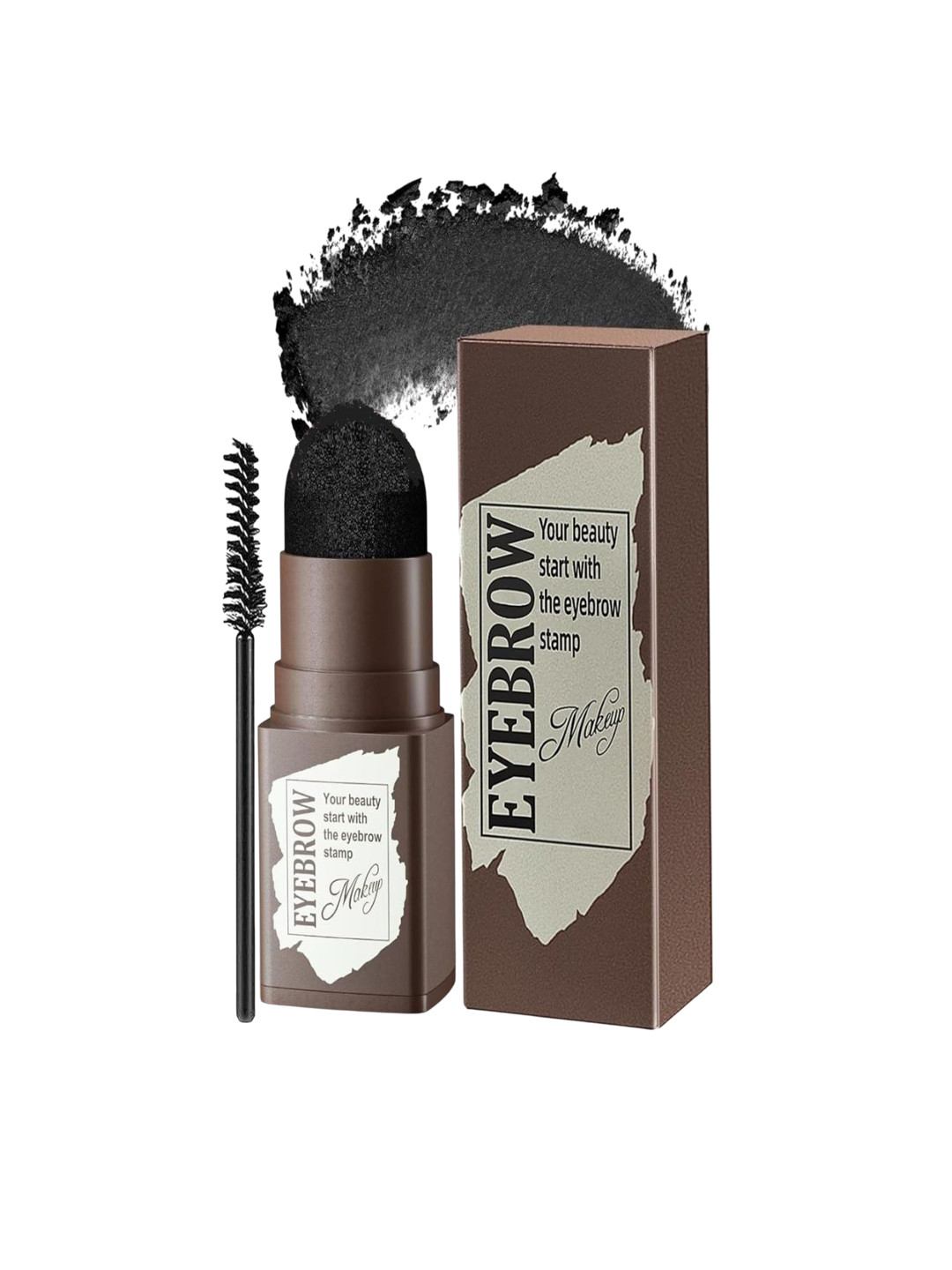 Dudley Waterproof Hairline & Eyebrow Powder Stick With Eyebrow Stamps - 1.2 g - Black