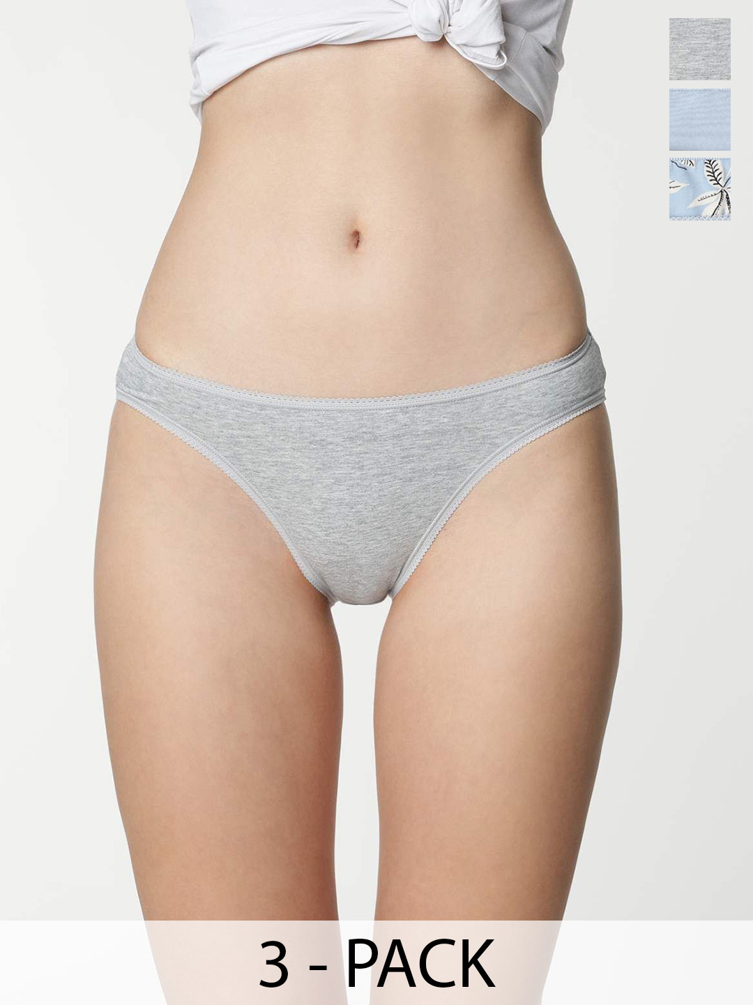 Marks & Spencer Pack Of 3 High-Leg Knickers Briefs