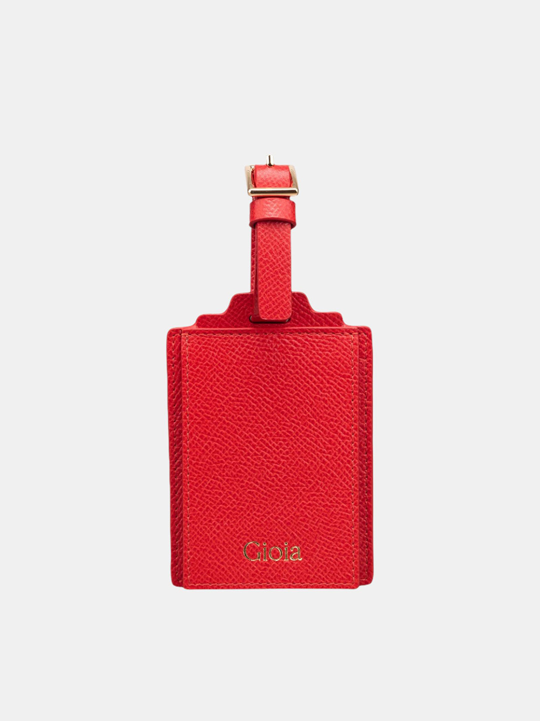 GIOIA Red Rober Textured Luggage Tag