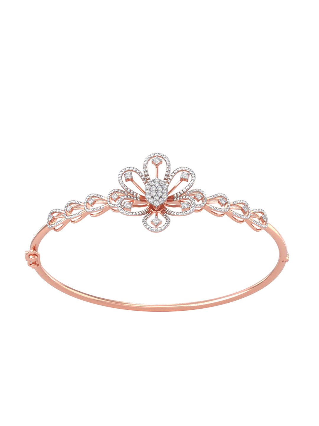 Joyalukkas 18 Kt Gold Floral Diamond Bracelet -7.1 gms