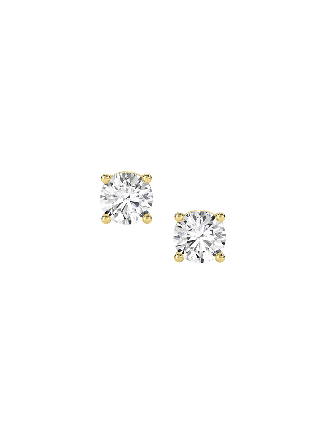 LUNA 14 KT Gold 3 Ct Lab Grown Diamond Studs - 2.76 g
