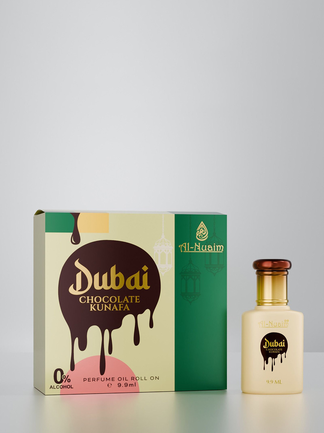 Al-Nuaim Set Of 4 Dubai Chocolate Kunafa Alcohol Free Attar -9.9 ml Each