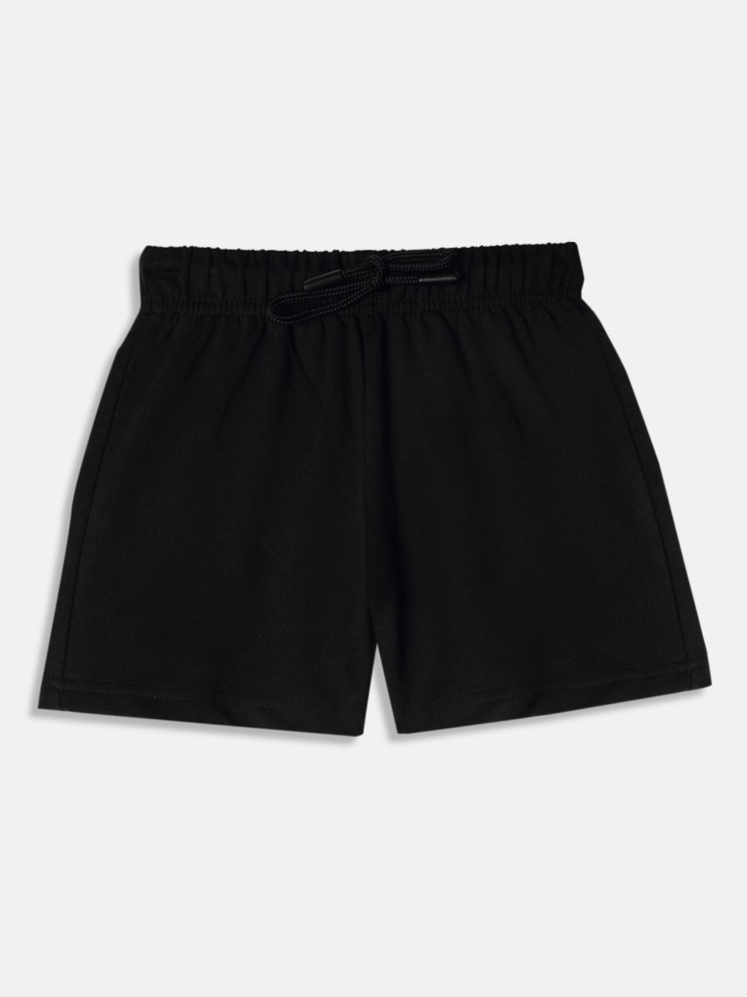 Indijoy Girls Textured Regular Fit Mid-Rise Cotton Shorts