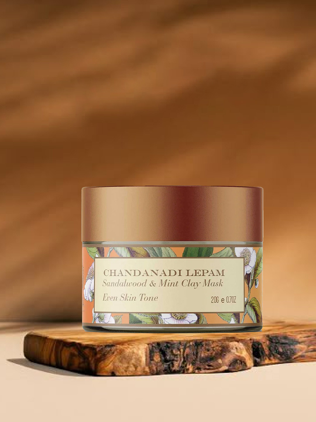 OHRIA AYURVEDA Chandanadi Lepam Sandalwood & Mint Clay Masque for Even Skin Tone 50g