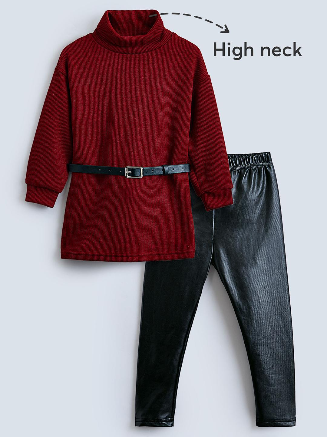 2-Pc Textured Sweatshirt & Pants