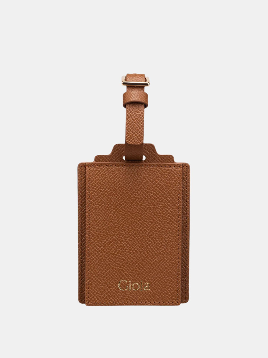 GIOIA Dark Tan Rober Luggage Tag