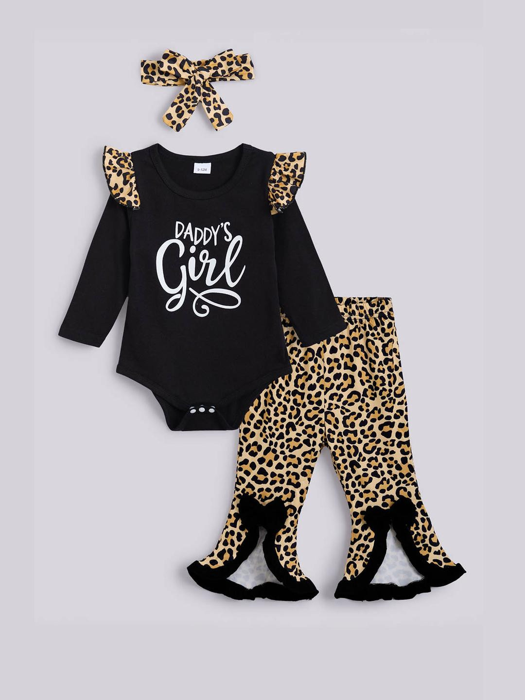 Hopscotch Girls Printed Onesie & Pants