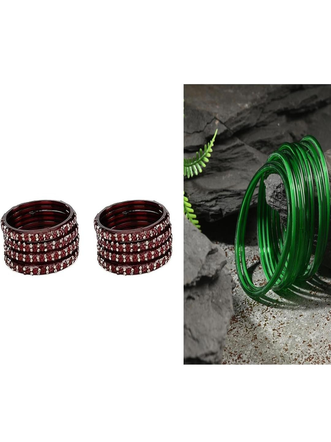 SOMIL Women Pack OF 20 Traditional Multi Colour Glass Bangles