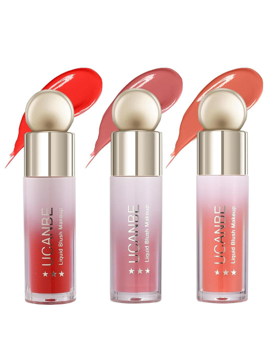 COSLUXE UCANBE Set Of 3 Long Lasting Liquid Blush - 20 ml Each - Set 02