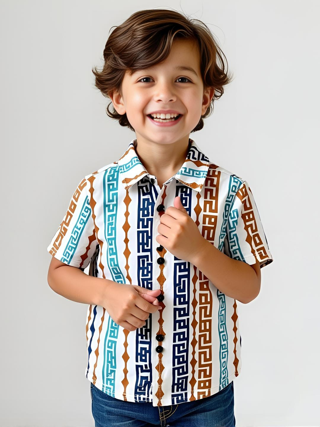 KIDGARB Boys Printed Casual Shirt